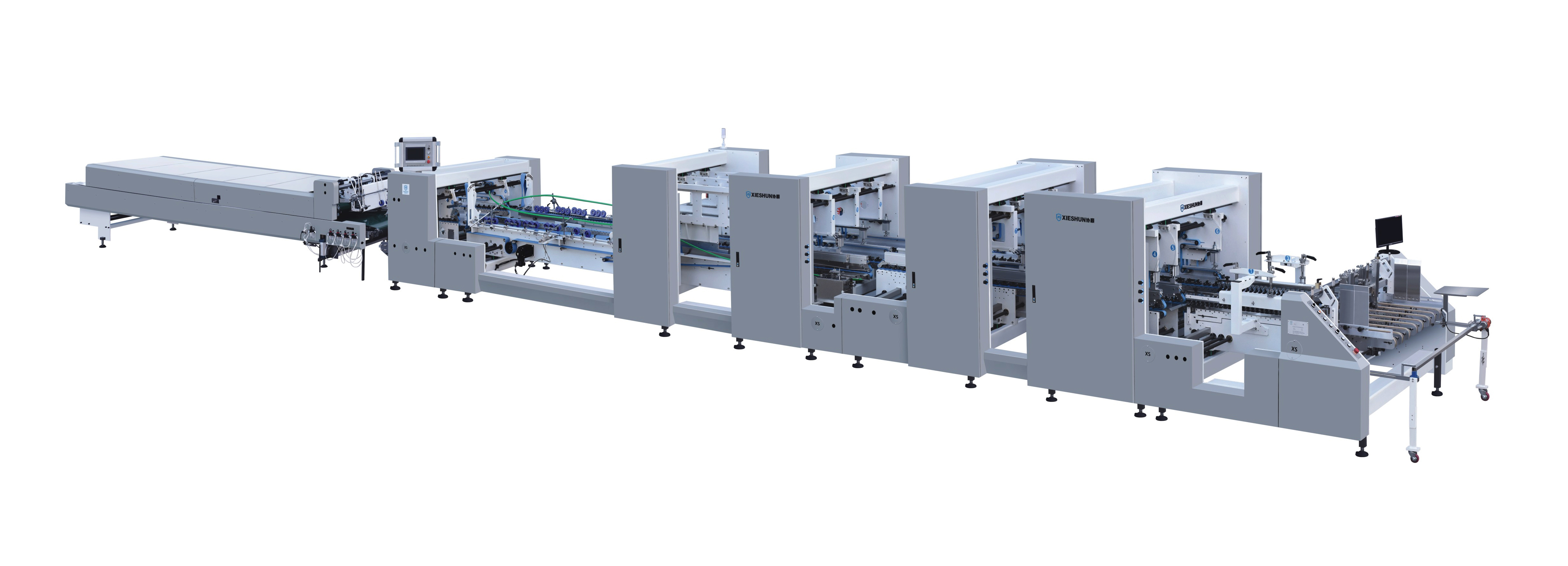 XS-M1650 1850 2000 Katalog Mesin Folder Gluer Tinggi Tinggi