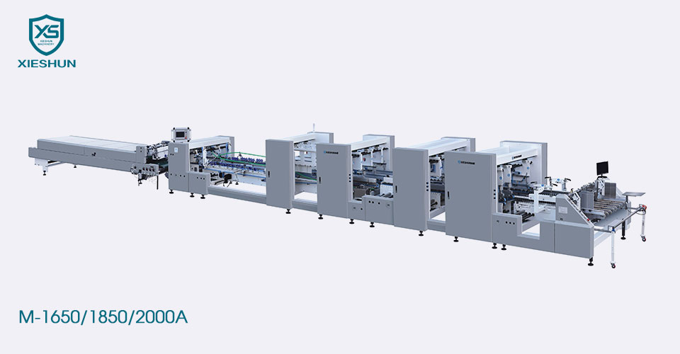 Gluer Folder Berat Berat Lurus Garis Berat Automatik